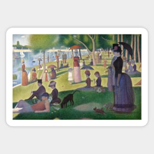 A Sunday Afternoon on the Island of La Grande Jatte - Georges Seurat Sticker